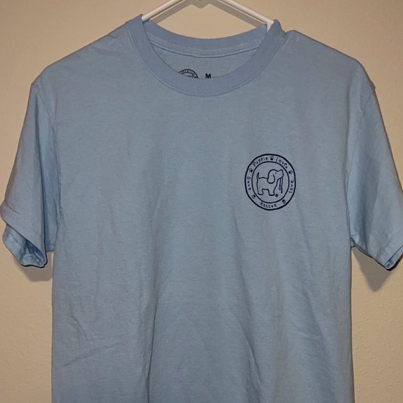 Light Blue USA Puppy Love T Shirt Medium ( Like New ) - Picture 2 of 3